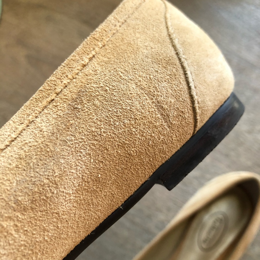 TALBOTS Suede Tan Shoes Flats Loafers 7W - Picture 9 of 9